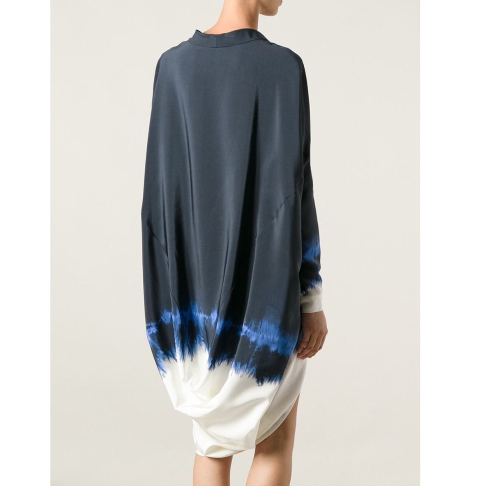 SOLD Stella McCartney Size 2/4 Blue Tie Dyed Dress